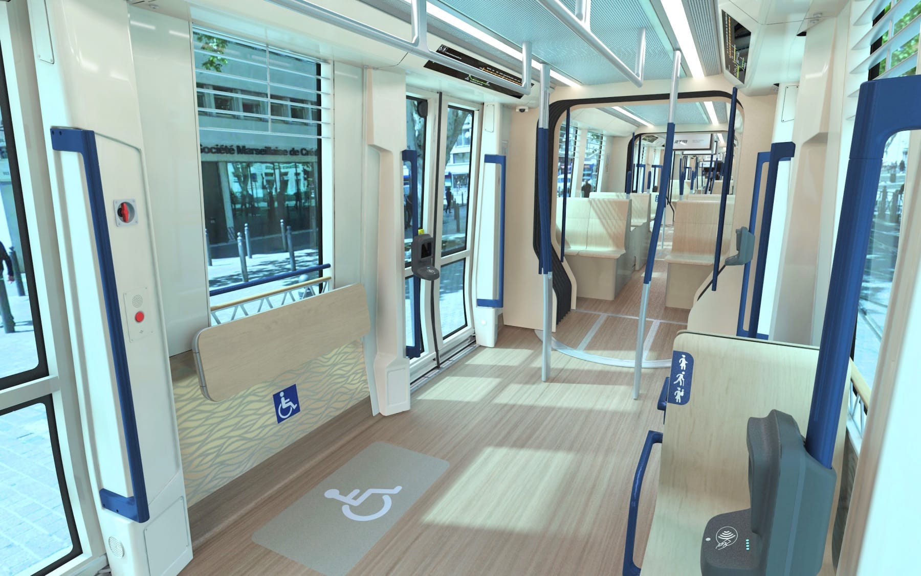 tramway, Des nouvelles rames plus confortables et légèrement redessinées pour le tramway de Marseille, Made in Marseille