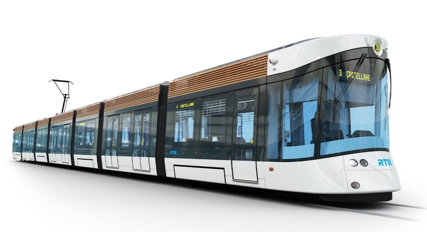 tramway, Des nouvelles rames plus confortables et légèrement redessinées pour le tramway de Marseille, Made in Marseille