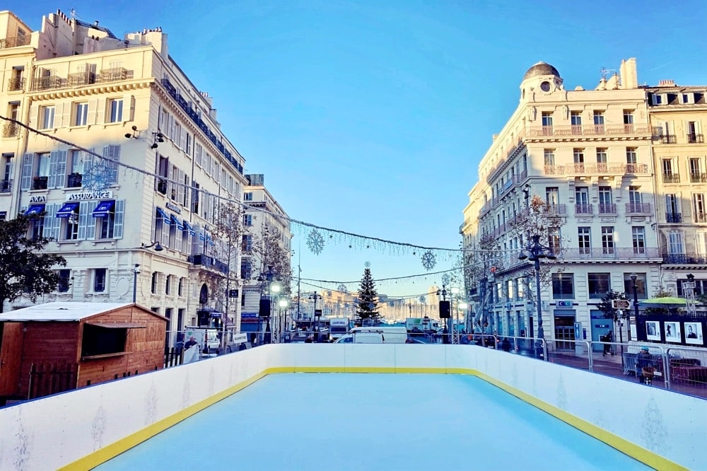 patinoire, Une patinoire éphémère gratuite sur la Canebière pour les vacances de Noël, Made in Marseille