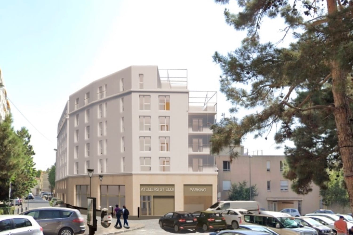 r&eacute;sidence, &Agrave; c&ocirc;t&eacute; du parc du 26e centenaire, une future r&eacute;sidence de 97 logements sociaux pour jeunes, Made in Marseille