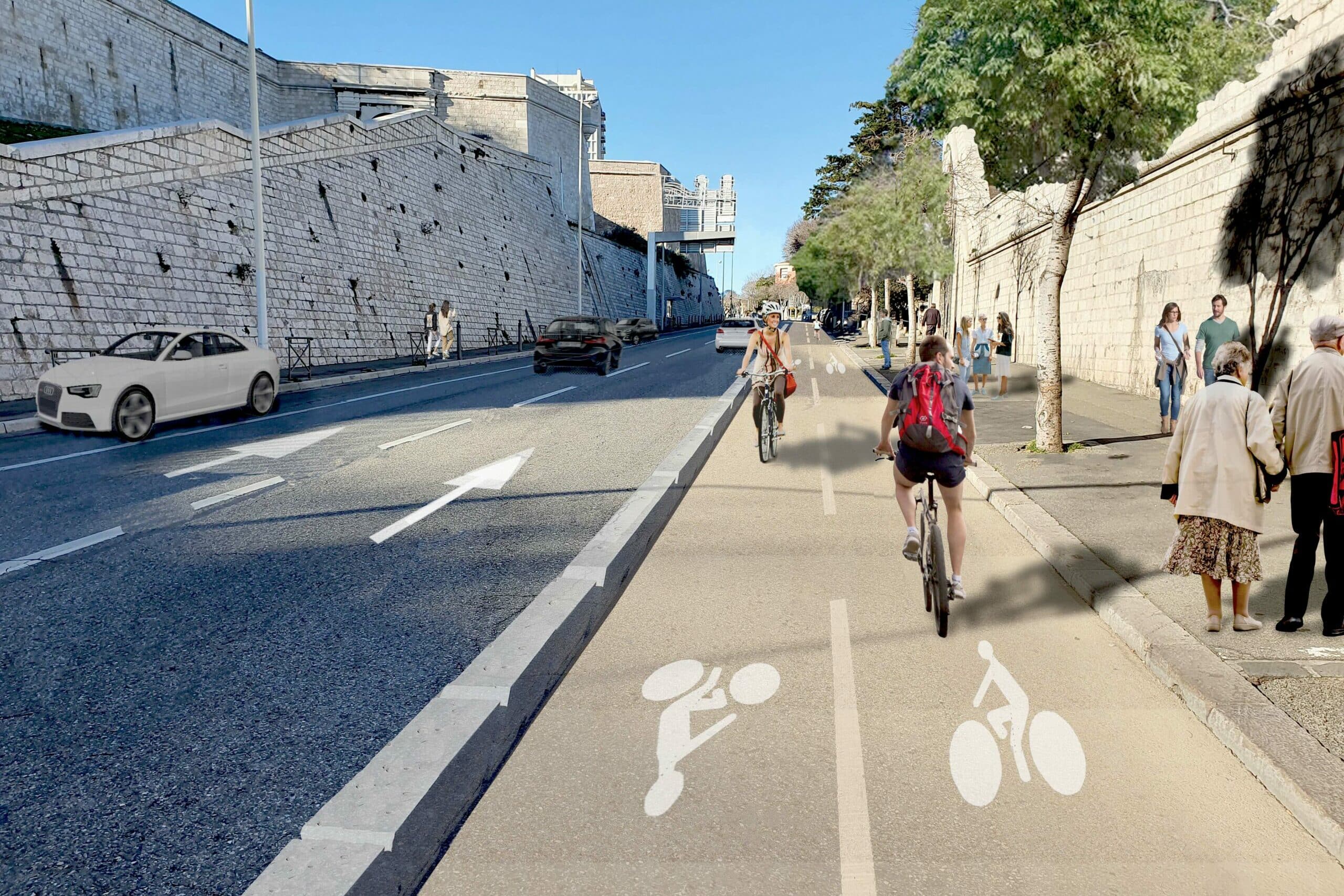 piste cyclable, Une piste cyclable en projet entre le Vieux-Port et les Catalans pour 2023, Made in Marseille
