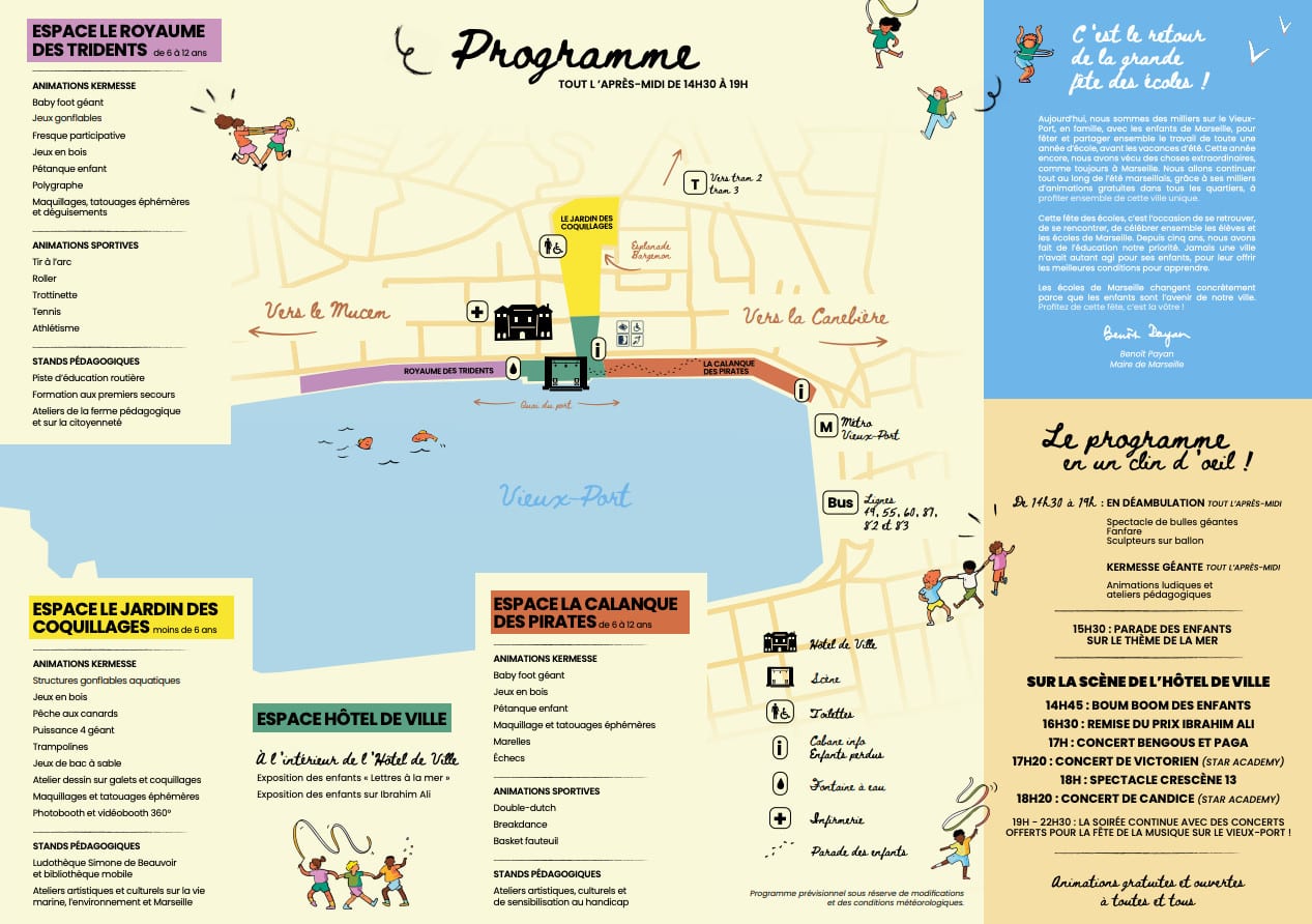 des écoles, Spectacles, concerts et parade samedi pour la Fête des écoles sur le Vieux-Port, Made in Marseille