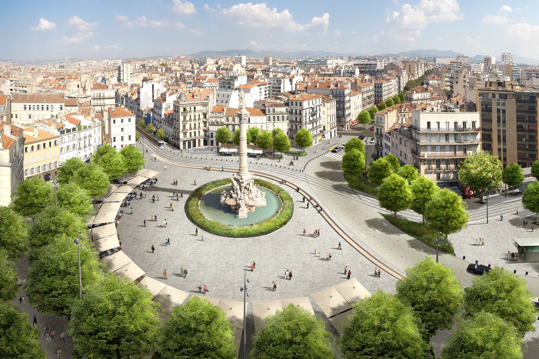 , Place Castellane : les premières images du projet de requalification, Made in Marseille