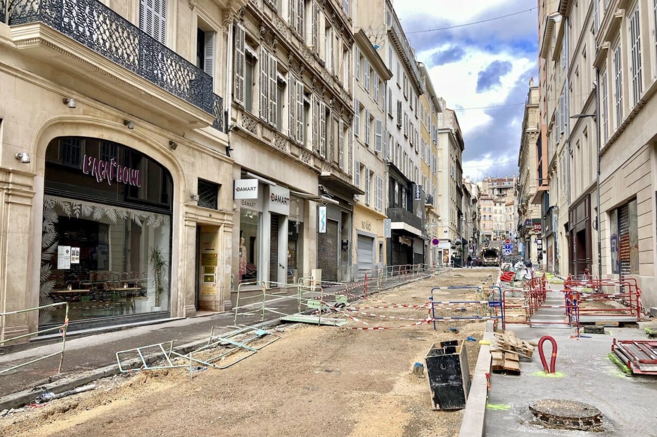 Marseille fin du réaménagement de la rue Haxo