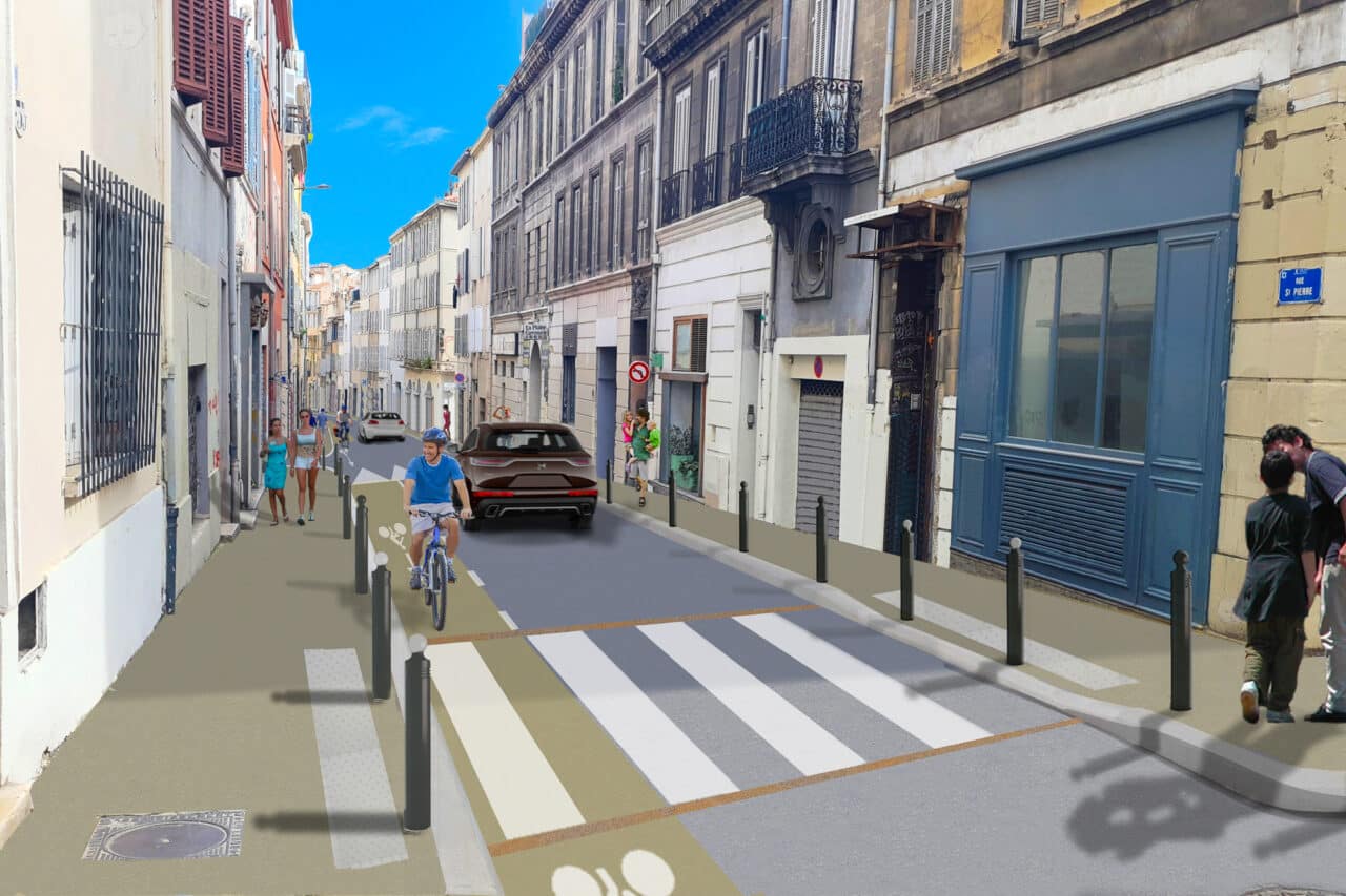 saint-pierre, Piste cyclable, trottoirs élargis : la rue Saint-Pierre réaménagée de la Plaine au Jarret en 2027, Made in Marseille
