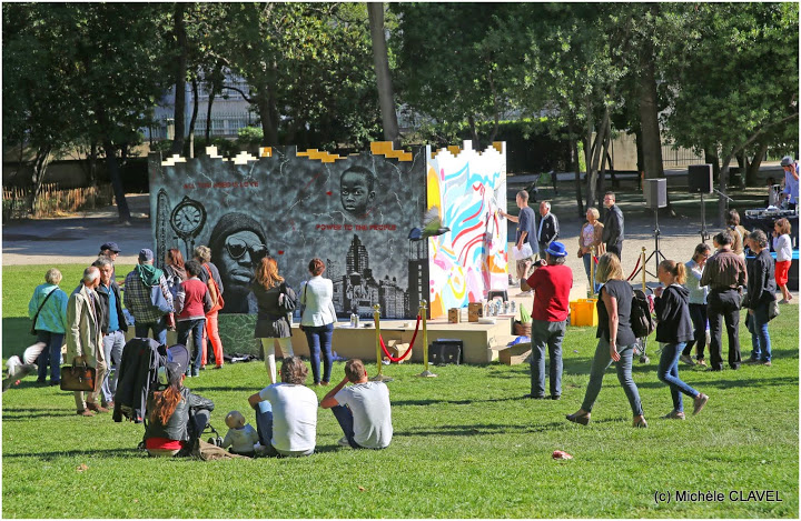 street art, [Reportage] Performance de street art en live dans le parc Bagatelle (8e), Made in Marseille