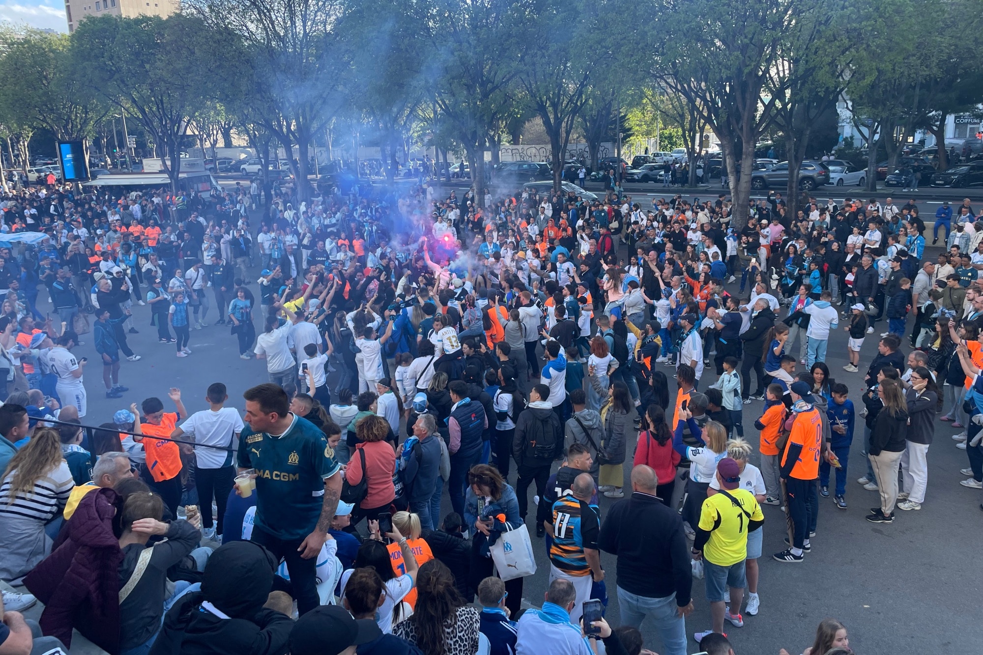 OM, Les supporters marseillais font vibrer les rues de Madrid avant Real-OM, Made in Marseille