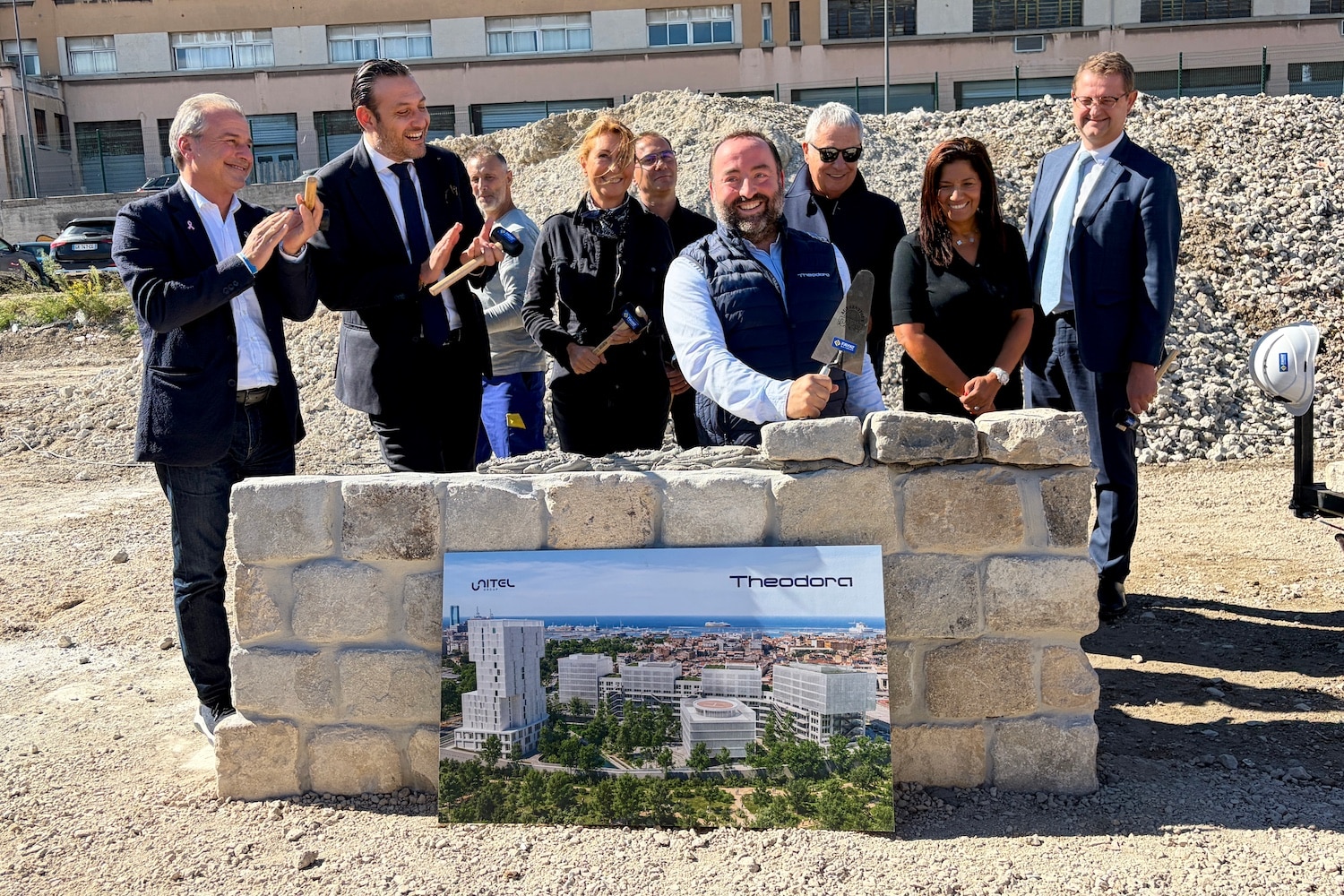 intelligence artificielle, &Agrave; G&egrave;ze, Kevin Polizzi pose la premi&egrave;re pierre du futur campus Theodora d&eacute;di&eacute; &agrave; l&rsquo;IA, Made in Marseille