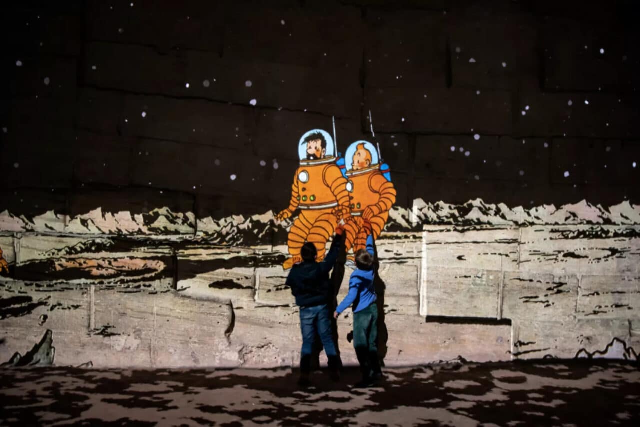 Tintin, Une « aventure immersive » en hommage à Tintin aux Carrières des Lumières, Made in Marseille