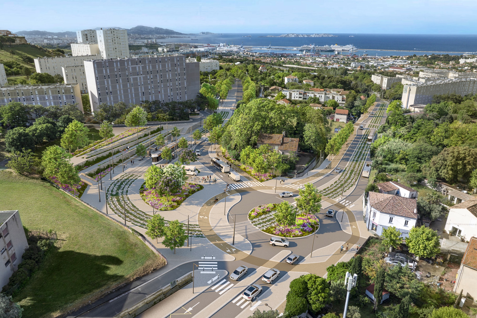 bricarde, Carte interactive : d&eacute;couvrez le parcours de l&rsquo;extension du tramway au Nord vers La Bricarde, Made in Marseille