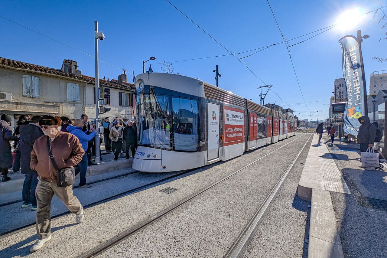 tramway T3, En vid&eacute;o | Les images du nouveau tramway T3 inaugur&eacute; entre G&egrave;ze et la Gaye, Made in Marseille