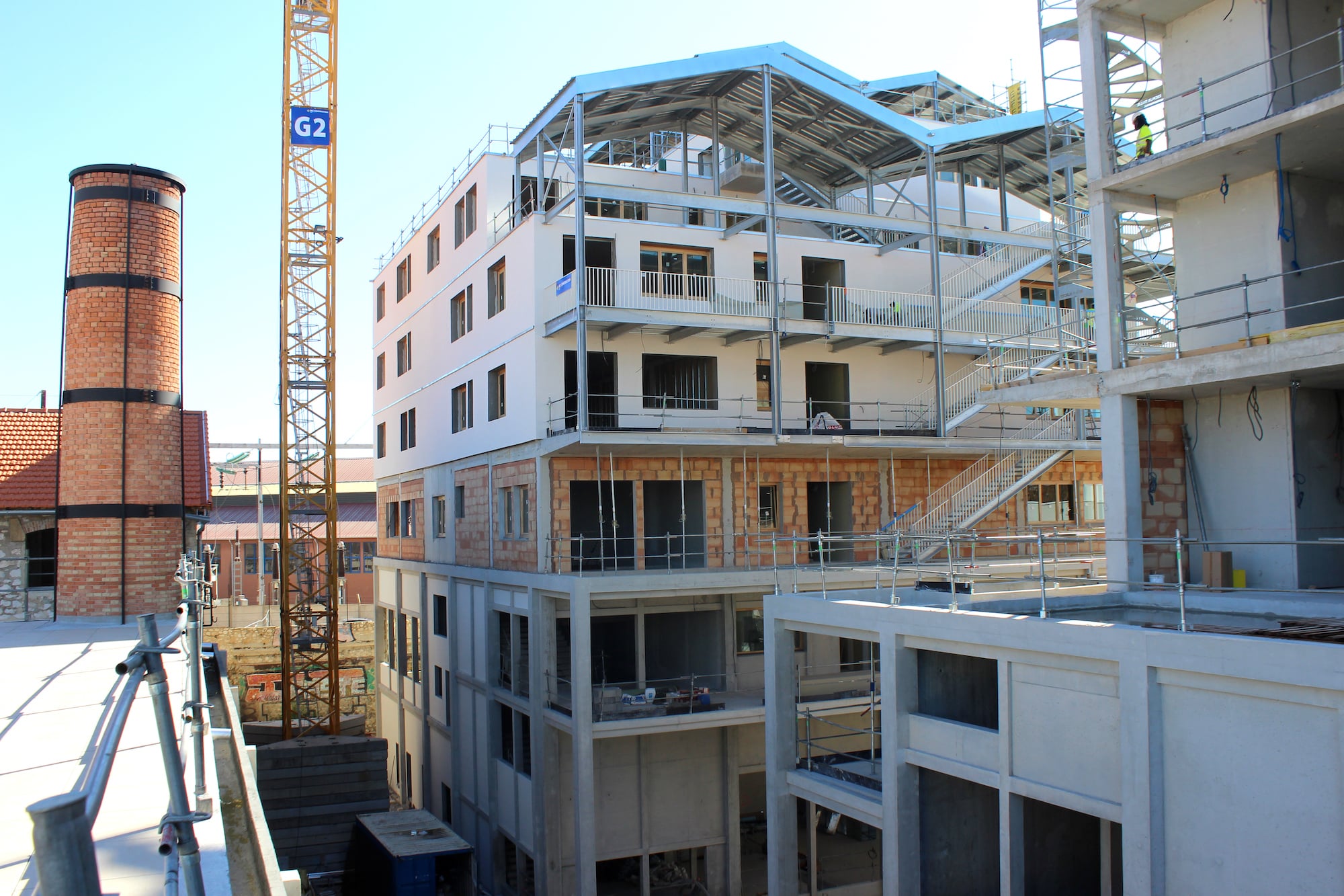 plateforme, En images | Le grand campus du numérique « La Plateforme » sort de terre aux Crottes, Made in Marseille