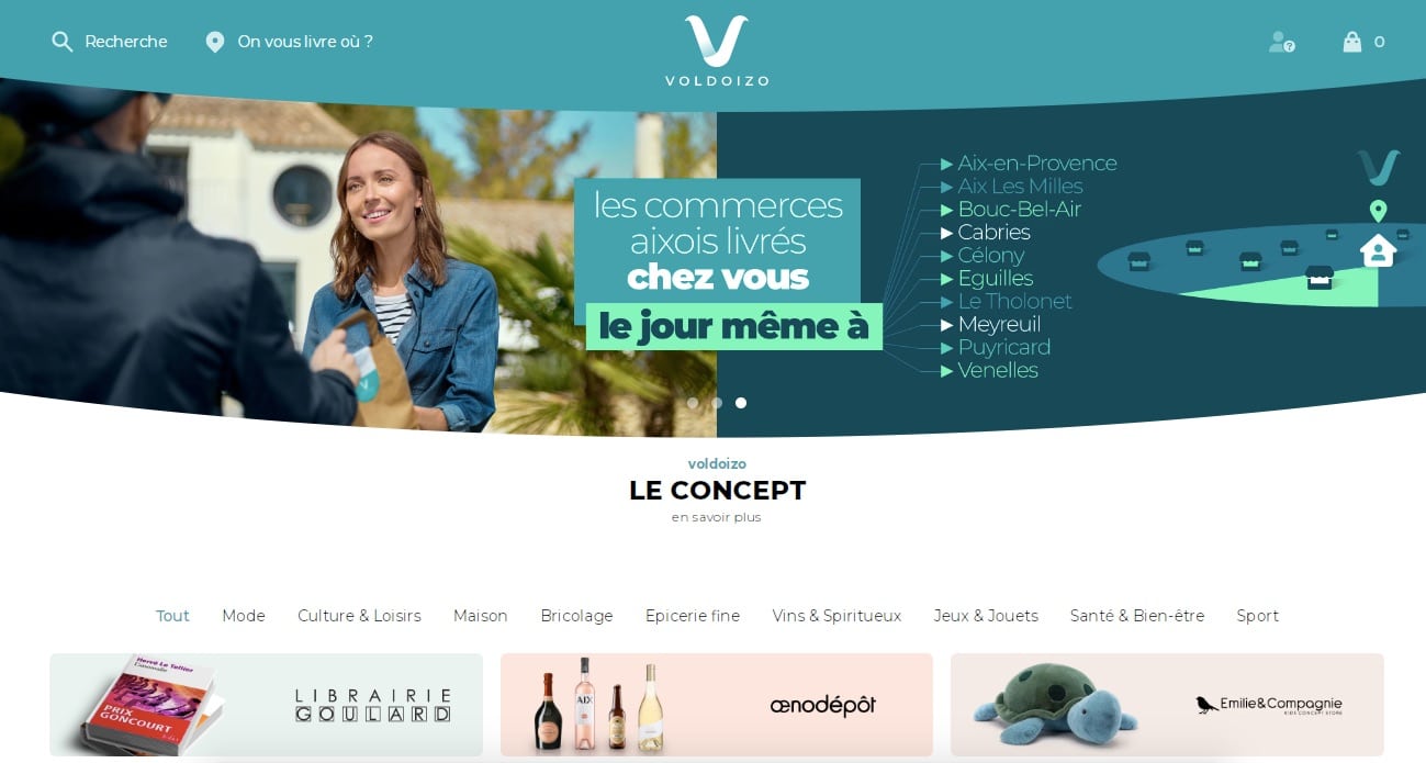 plateforme, Voldoizo, une plateforme locale d&#8217;e-commerce à Aix-en-Provence, Made in Marseille